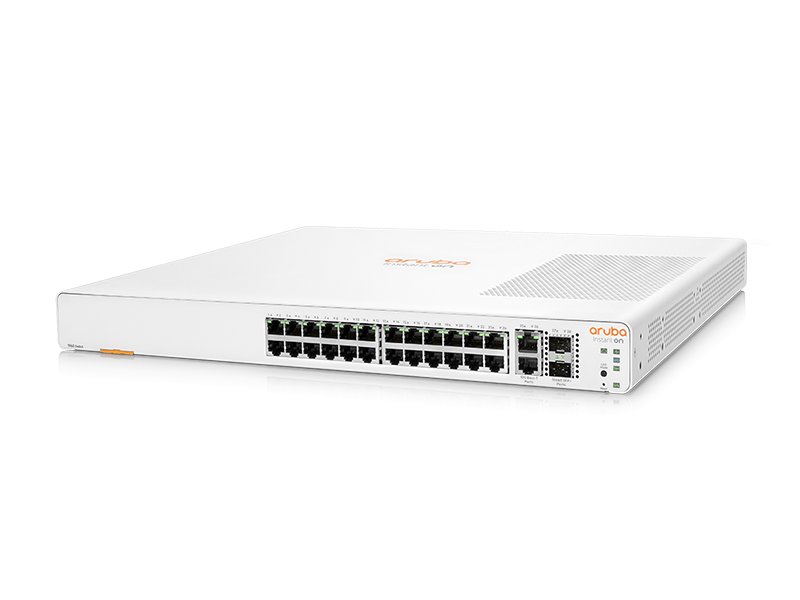 HPE Networking Instant On Switch 1960 24G 2XGT 2SFP+ - Apilable 10 GB 24 puertos gigabit 4 SFP+ (JL806A)