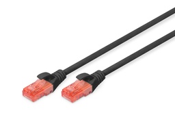 [DGT-DK-1617-005/BL] DIGITUS CAT 6 U-UTP Connecting cable, Cu, LSZH AWG 26/7, length 0.50 m, color black